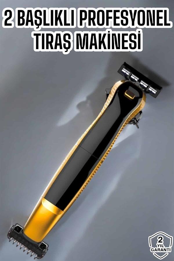 Çift Başlıklı Jilet Tıraş Makinesi Taşınabilir Suya Dayanıklı Sinek Kaydı - Görsel 2