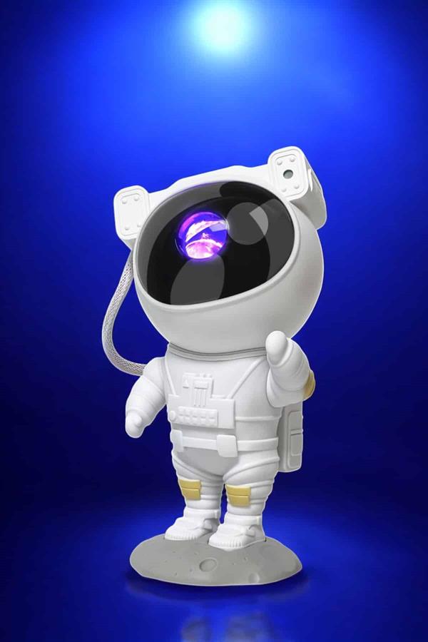 Çocuklara Özel Projeksiyon Astronot Lamba Speaker Sevimli - Görsel 4