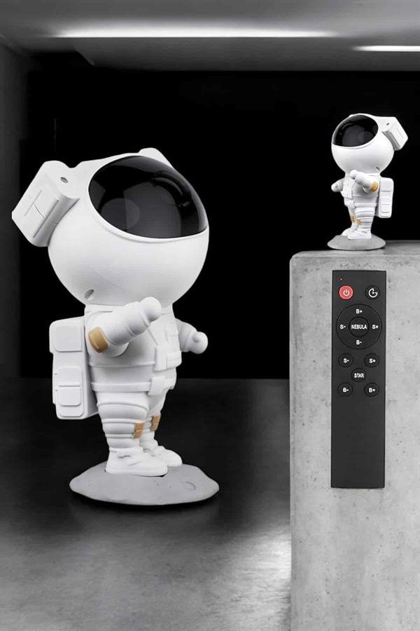 Çocuklara Özel Projeksiyon Astronot Lamba Speaker Sevimli - Görsel 3