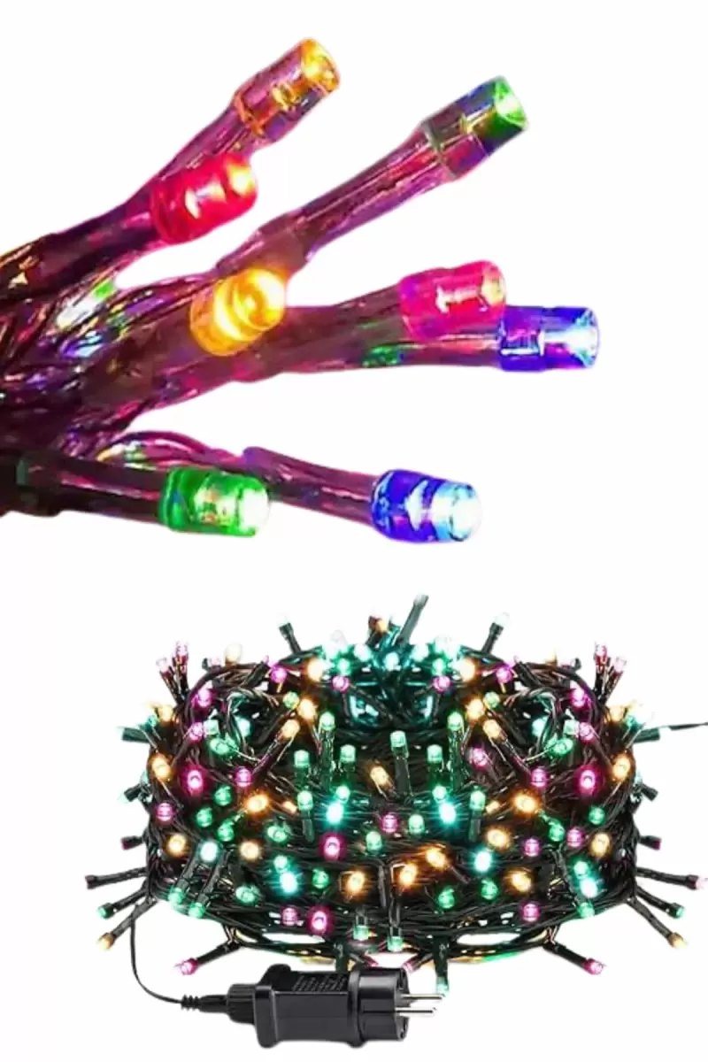 Ledli Fişli Led Dekor Lambası 5M RGB Yılbaşı Ağacı Işığı - Görsel 4