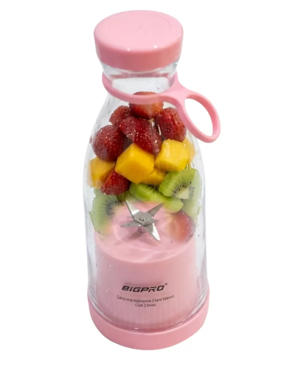 Taşınabilir Blender Smoothie ve Meyve Karıştırıcı Kablosuz Kullanım - Görsel 4