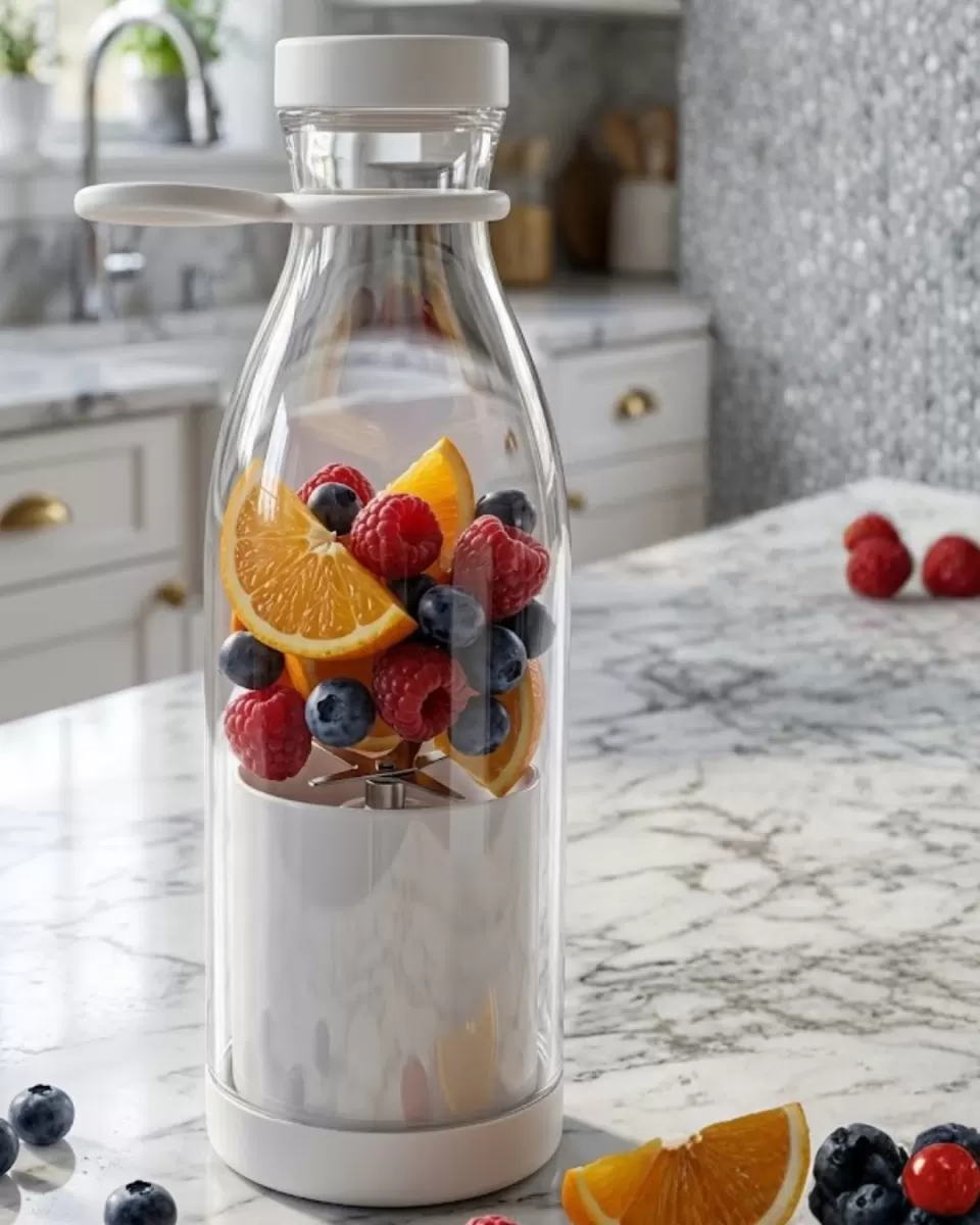 Şarjlı Taşınabilir Blender 380 ml USB Kablosuz Smoothie ve Meyve Karıştırıcı