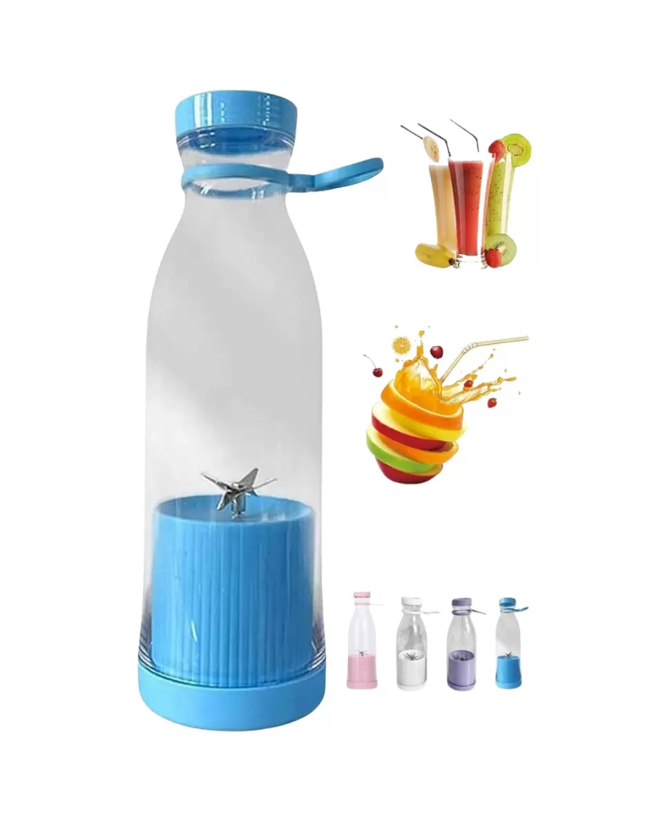 Kablosuz Taşınabilir Blender 380 ml Smoothie Milkshake Meyve Karıştırıcı - Görsel 2