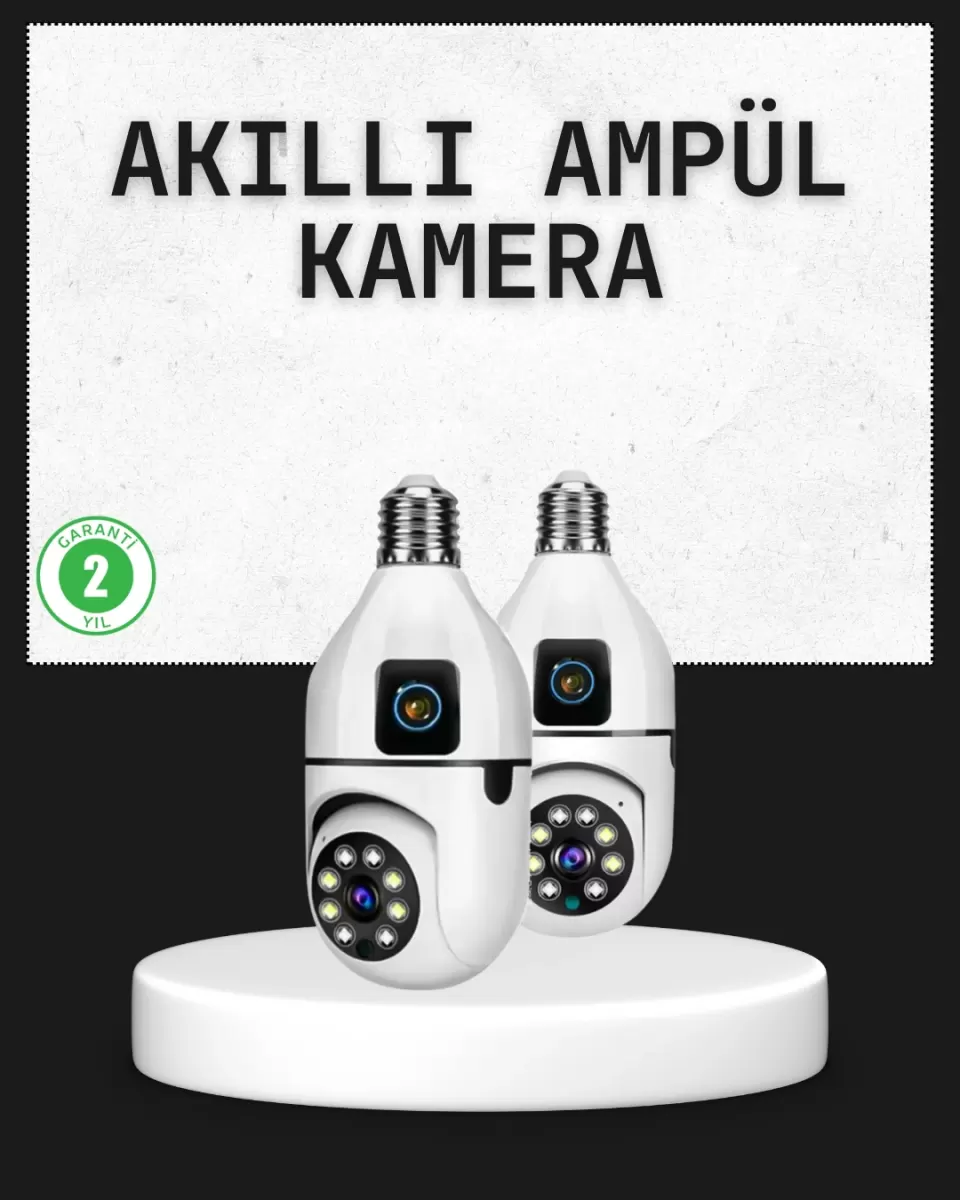 Tak Çalıştır Ampul Kamera – Full HD 1080P Kablosuz Güvenlik Çözümü
