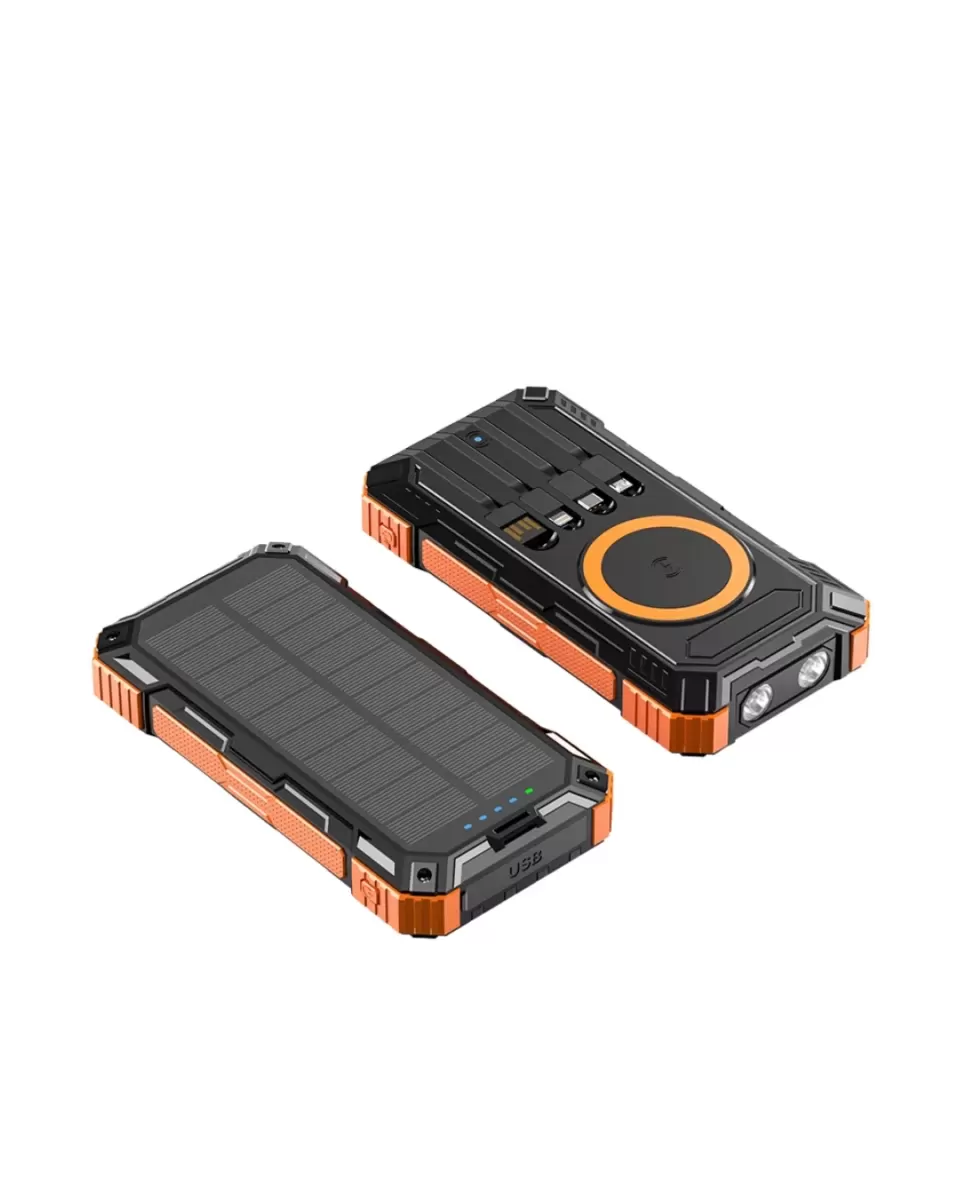 20000 mAh Powerbank Güneş Enerjili Kablosuz Şarj Hızlı Şarj Taşınabilir Batarya (Kopya) - Görsel 5