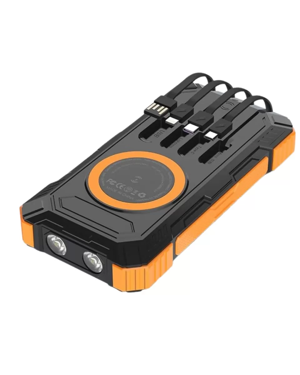 20000 mAh Powerbank Güneş Enerjili Kablosuz Şarj Hızlı Şarj Taşınabilir Batarya (Kopya) - Görsel 3