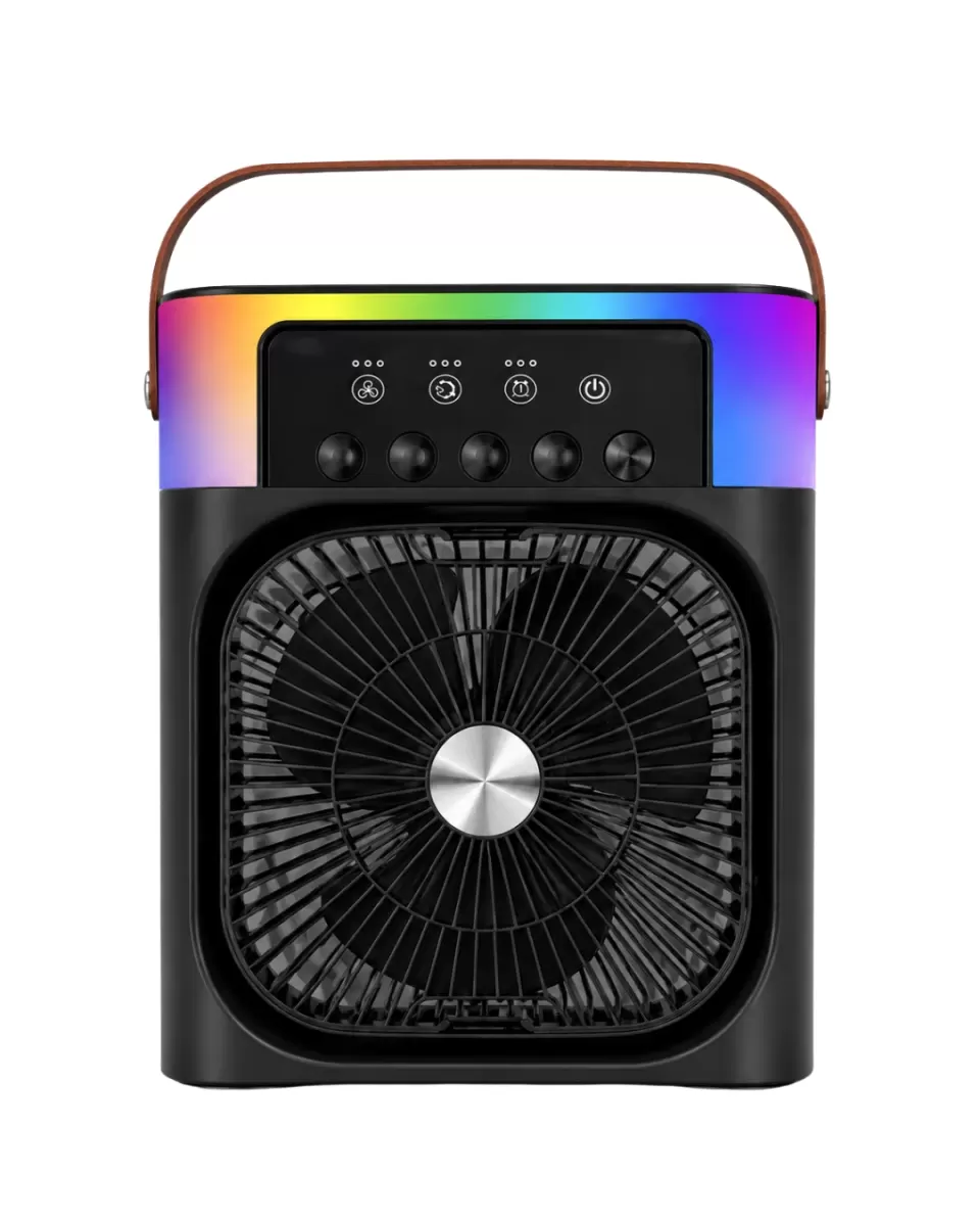 Taşınabilir Sprey Fan RGB Işıklı Mini Klima Soğutucu Nemlendirici USB Şarjlı - Görsel 4