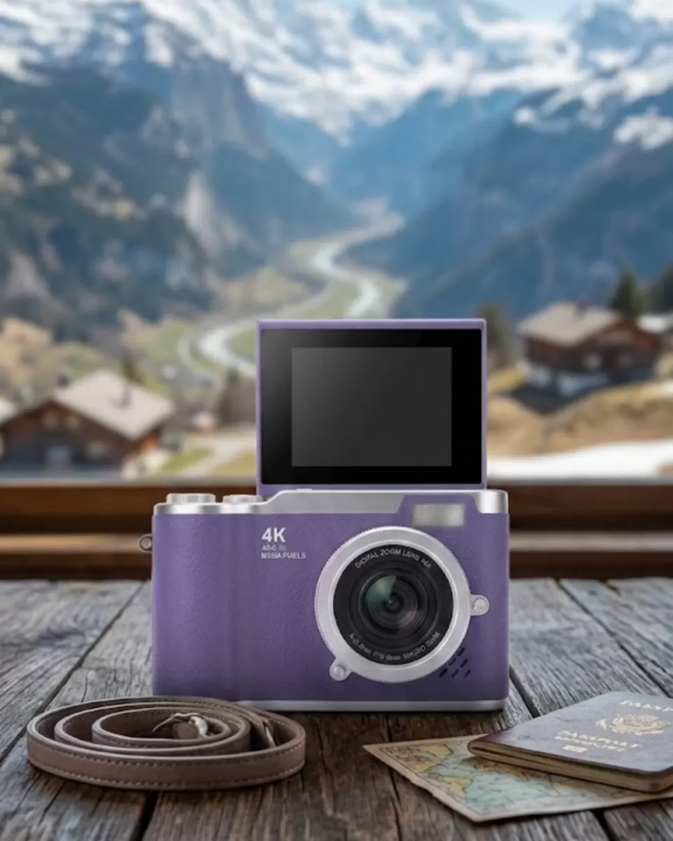 Vlog Kamera 4K Video 48 MP Otomatik Odaklı Flip Ekranlı