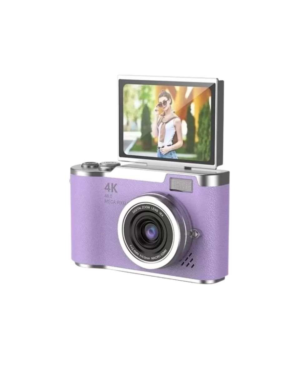 Vlog Kamera 4K Video 48 MP Otomatik Odaklı Flip Ekranlı - Görsel 2