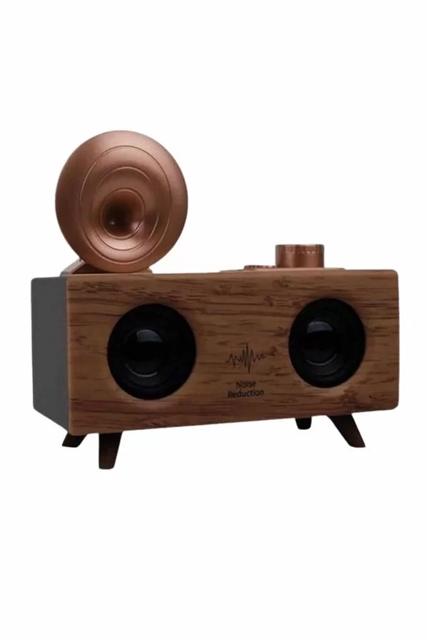 Gramafon Radyo Bluetooth Hoparlör Nostaljik Radyo FM Radyo - Görsel 3