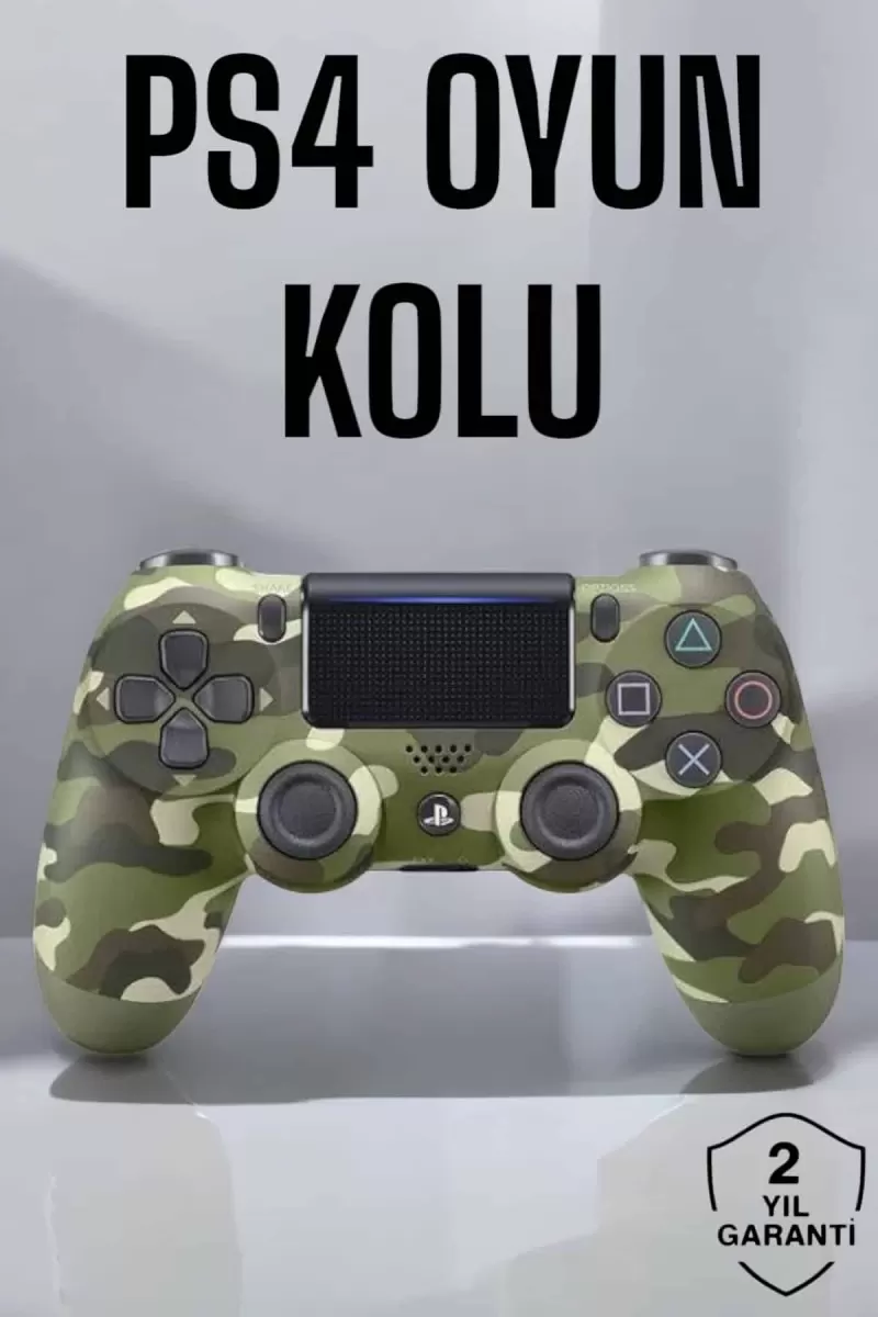 PS4 Oyun Kolu Kamuflaj Desenli Joystick