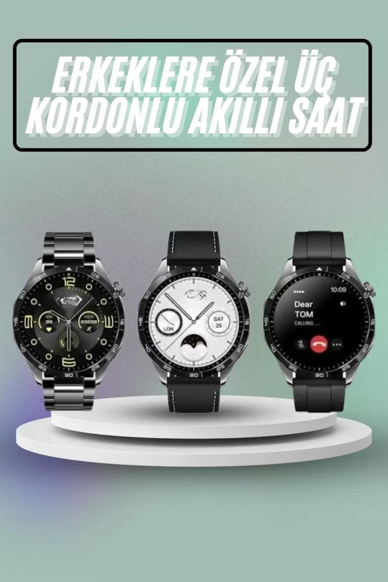 Akıllı Saat Ios Ve Android Tüm Telefonlara Uyumlu Çok Fonksiyonlu Amoled Ekran
