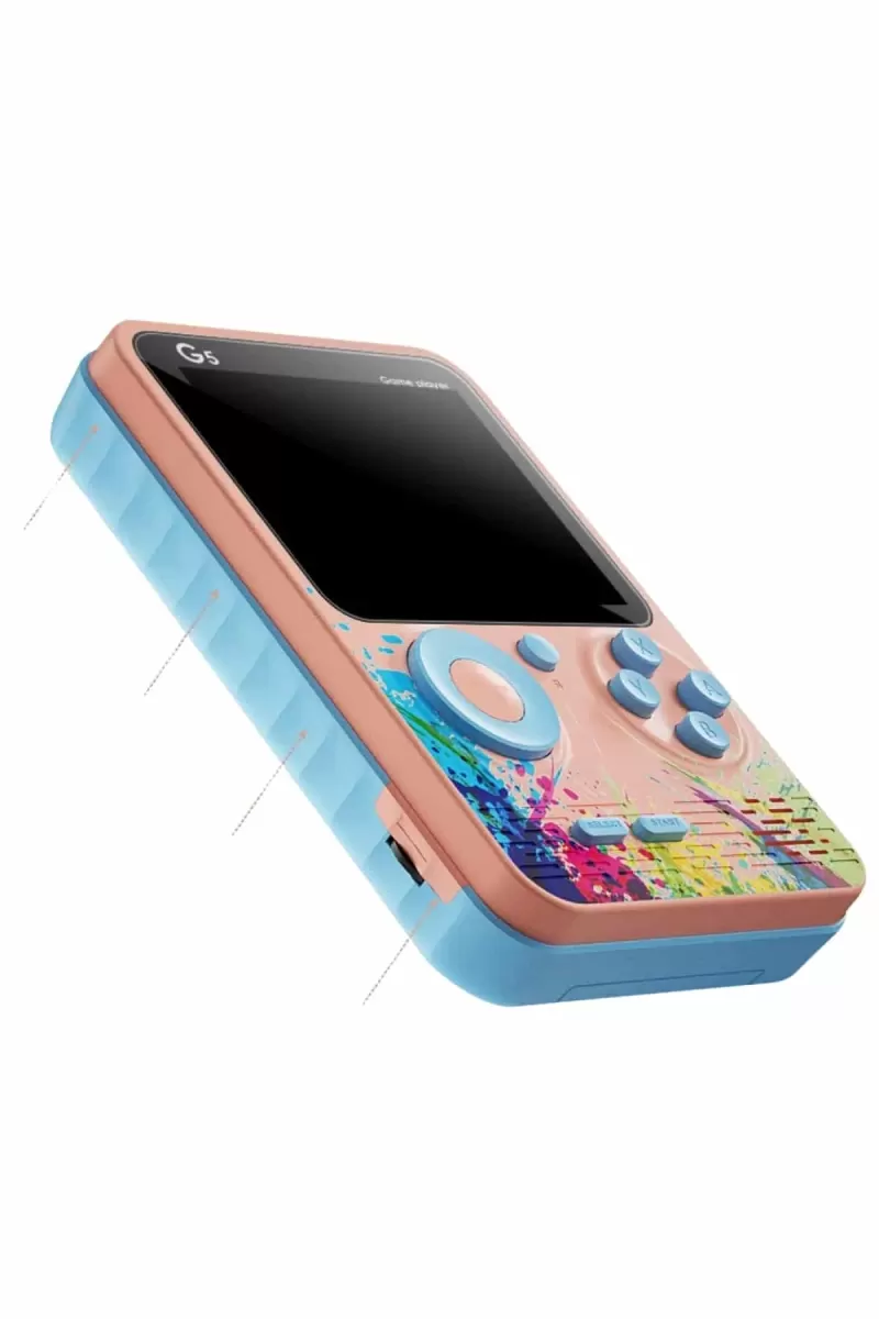 3 İnç Ekran 500 Oyunlu Game Box Mini Taşınabilir Oyun Konsolu - Görsel 5