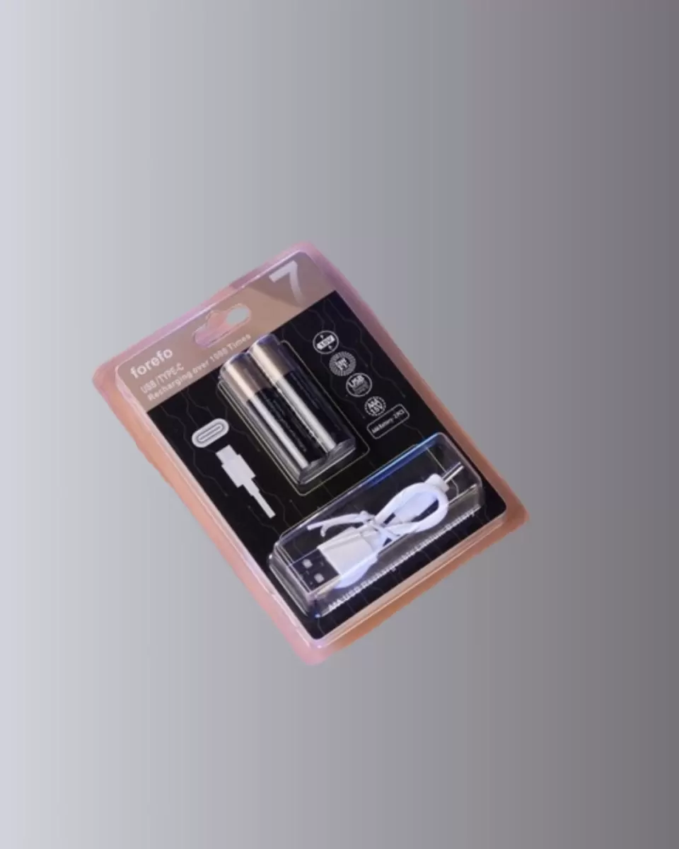 USB Type-C Şarjlı AAA Lityum Pil 1000+ Şarj Döngüsü ile Uzun Ömür - Görsel 3