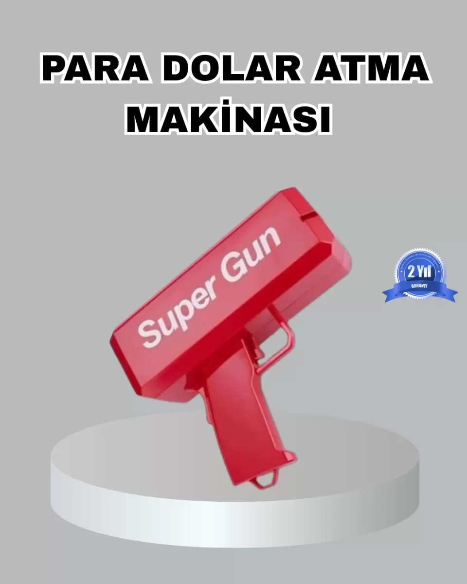 Para Saçma Makinesi Kırmızı Model 100’lü Para Hediyeli