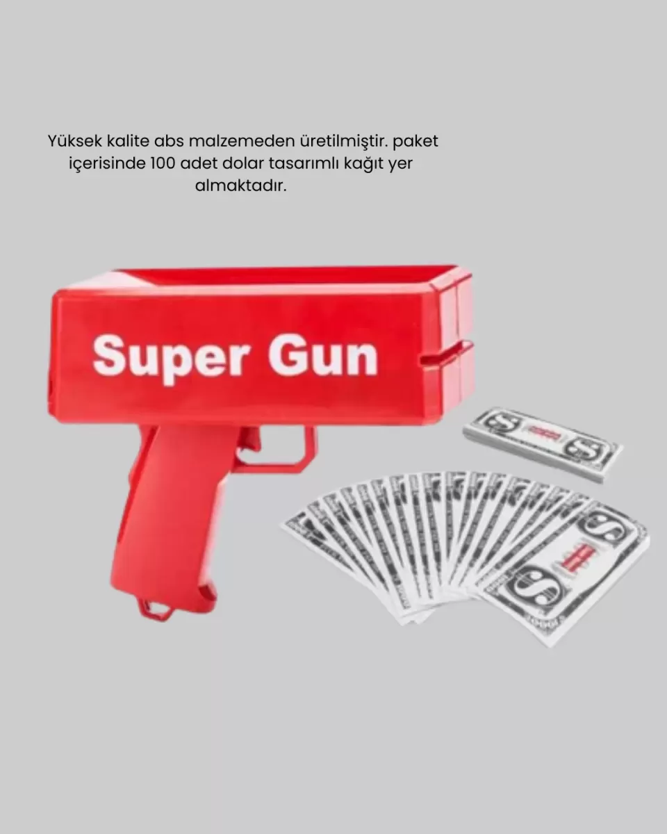 Para Saçma Makinesi Kırmızı Model 100’lü Para Hediyeli - Görsel 4
