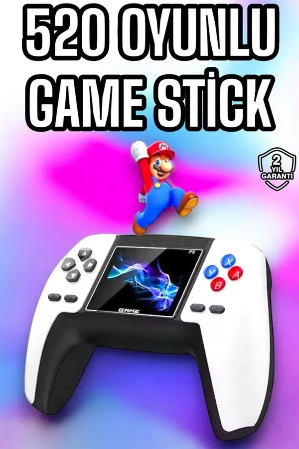 Game Stick 520 Oyunlu Retro Konsol Çocuklara Özel - Görsel 2