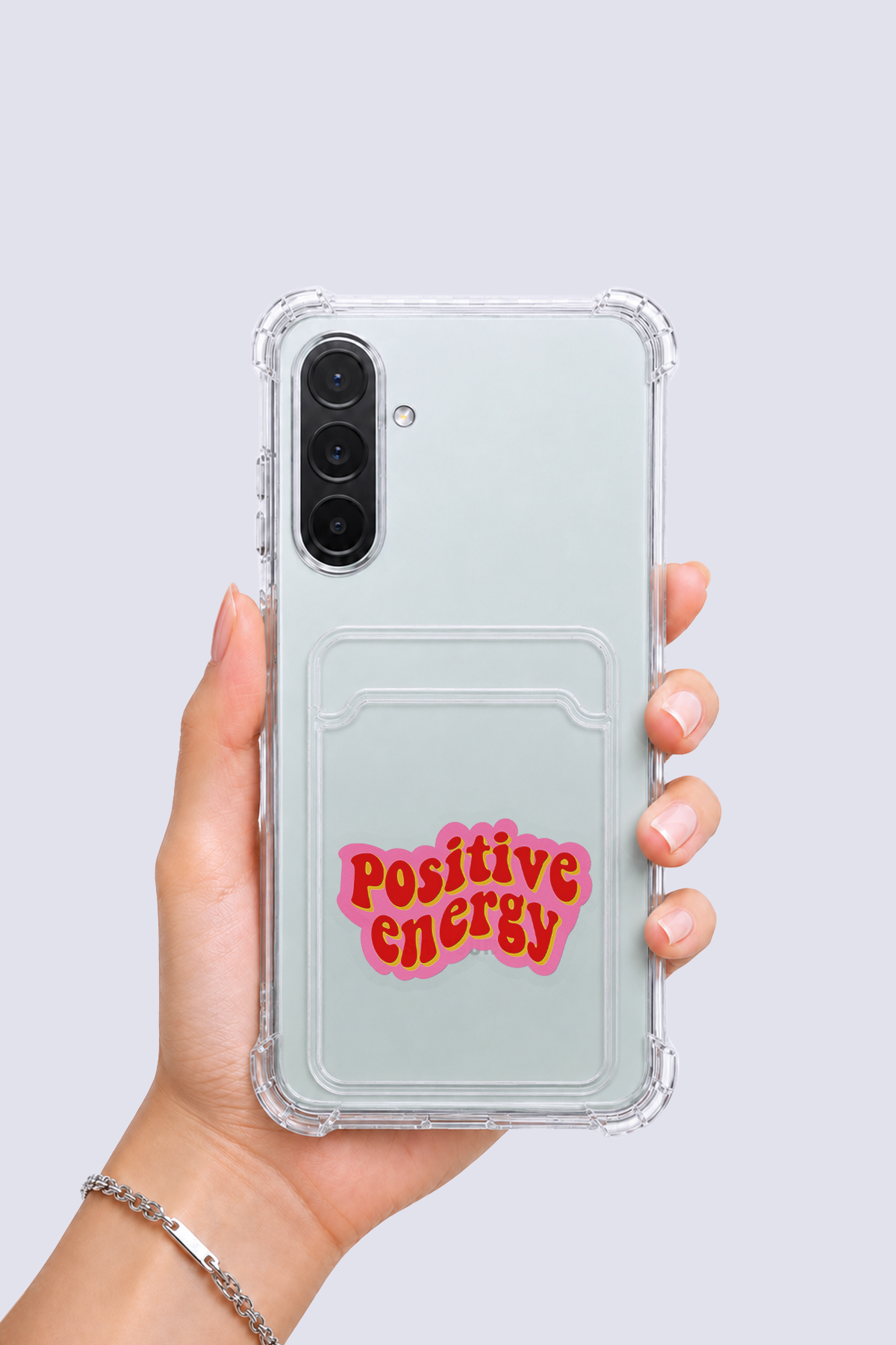Samsung Galaxy A56 Kartlıklı Pozitif Enerji Desenli Kılıf
