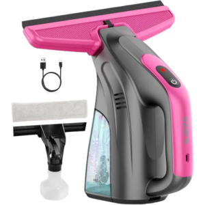 Ezere ClearView Şarjlı Cam Temizleyici Silme Makinesi Mikrofiber Başlıklı-(5775)