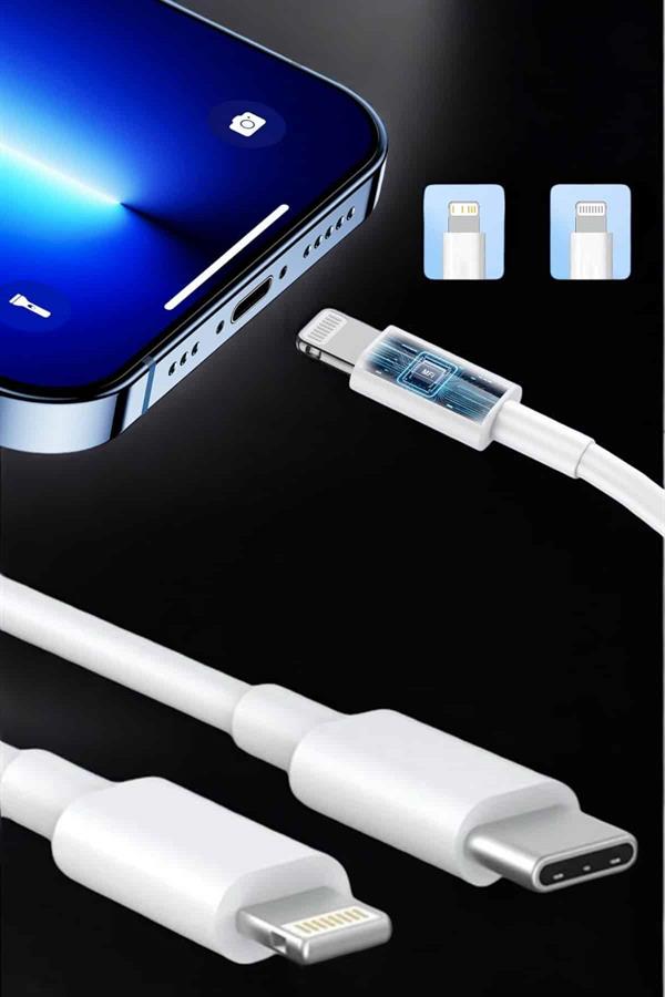 Iphone İOS Uyumlu Hızlı Şarj Kablosu Type C To Lightning 12 13 14 15 Pro Max - Görsel 3