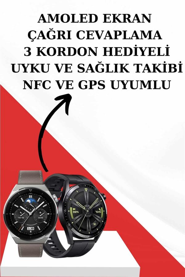 Kablosuz Bluetooth Kulaklık ve Kordon Hediyeli Akıllı Saat Nabız Ölçer Uzun Pil Ömrü - Görsel 3