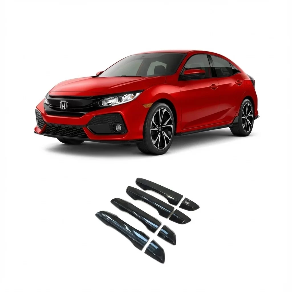 Honda Civic FC5 2016 - 2021 Uyumlu Kapı Kolu Piyano Black