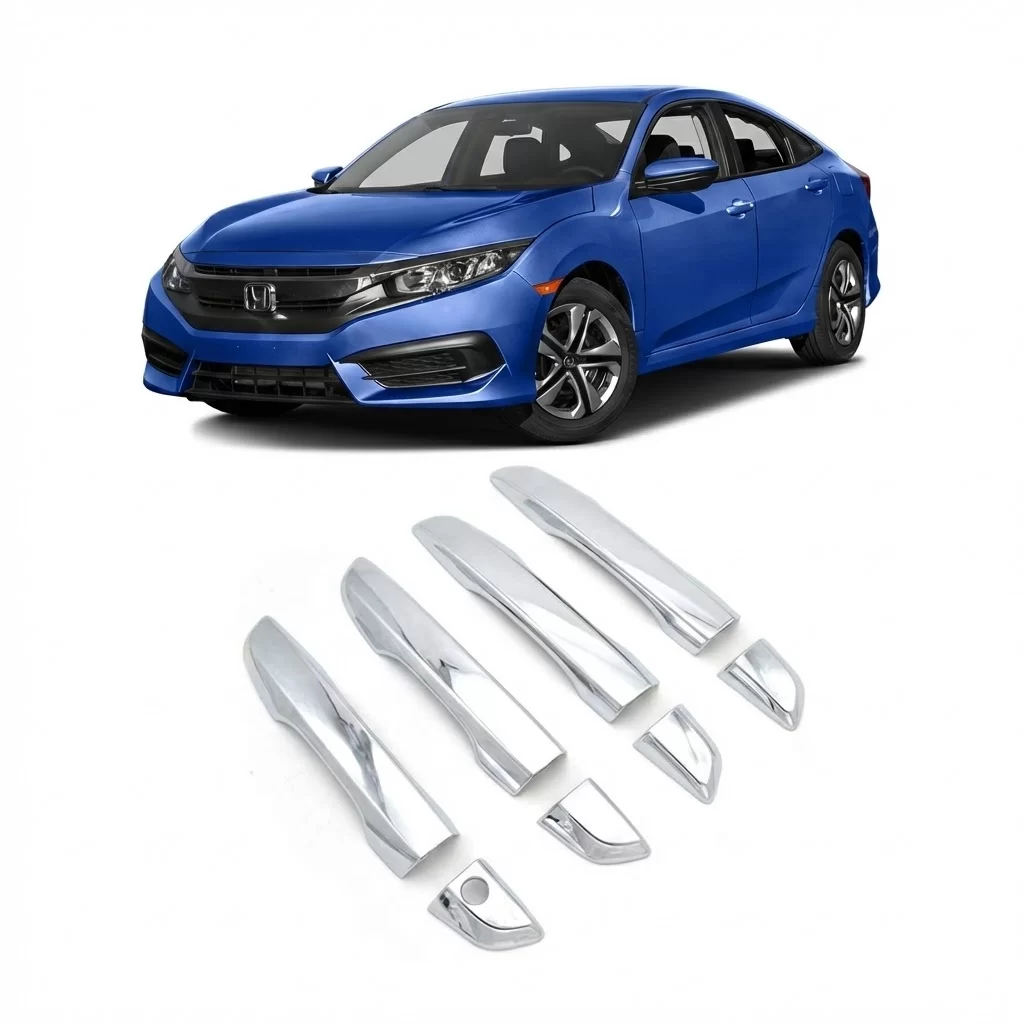 Honda Civic FC5 2016 - 2021 Uyumlu Kapı Kolu Krom