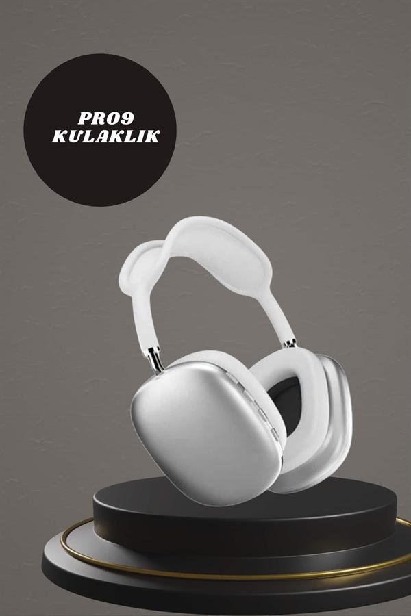 Kulak Üstü P9 Kablosuz Bluetooth Kulaklık ve 7 Kordonlu Akıllı Saat - Görsel 4