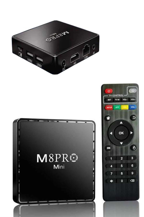 M8 PRO Mini 2.4G 10K ultra HD 64 GB TV BOX Android TV GAME BOX 2 Adet Oyun Konsolu - Görsel 5