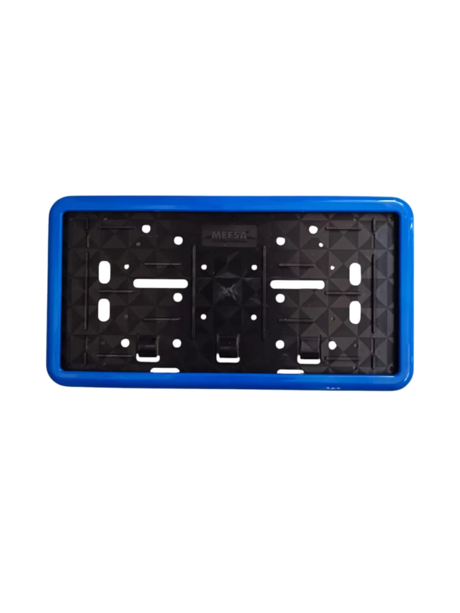 Çerçeveli Dikdörtgen Plakalık Plaka Altlığı Mavi 26X17cm 1 Adet