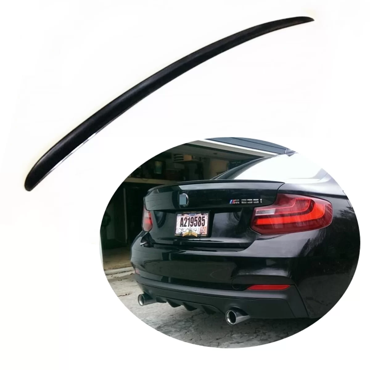 Bagaj Çıtası Universal Spoiler Parlak Siyah 115cm