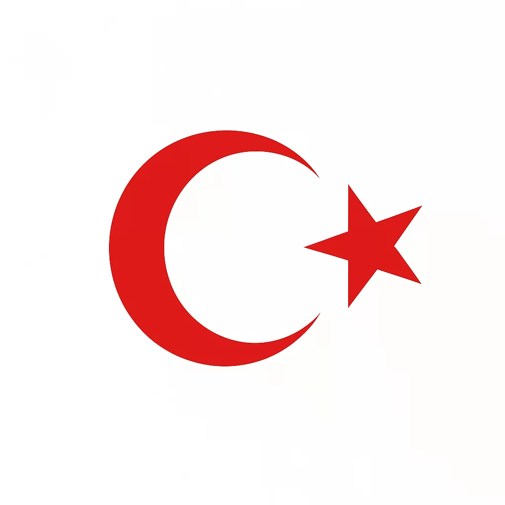 Türk Bayrağı Oto Sticker Kırmızı 23x17 cm