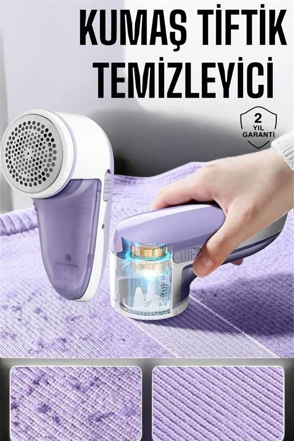 Tiftik Temizleme Makinesi USB Şarjlı Tüy Toplayıcı Kablosuz - Görsel 2