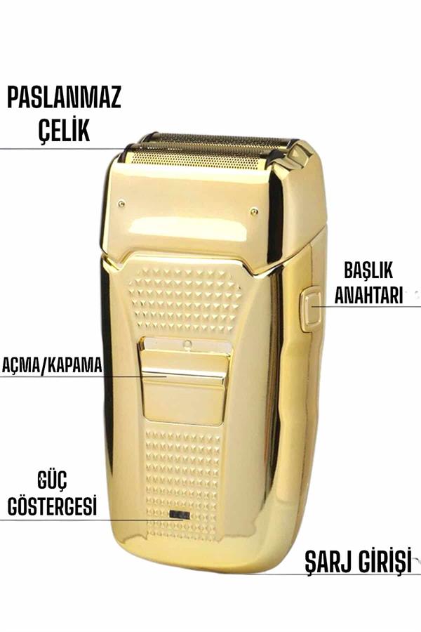 Tıraş Makinesi Sinek Kaydı Saç Sakal ve Vücut Tıraşına Uygun - Görsel 5