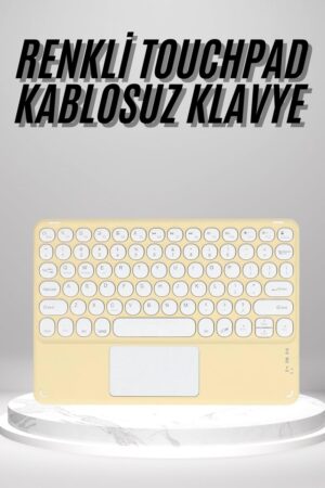 Touchpad Uyumlu Bluetooth Klavye Slim Kablosuz Wifi Q Klavye