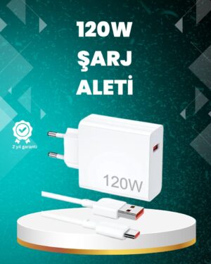 120 Watt Güçlü Hızlı Şarj Adaptörü Huawei P30 P40 Mate 20 Pro Uyumlu