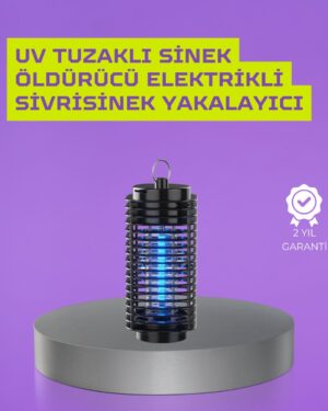 Kapalı ve Açık Alanlarda Etkili Elektrikli Sivrisinek Katili – UV Işıklı Tuzak