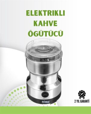 Kahve ve Baharat Değirmeni | Kompakt Hafif Hızlı Öğütme Şeffaf Kapaklı Kolay Kullanım