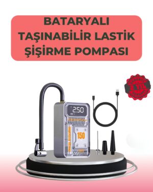 Çok Fonksiyonlu Araç Bisiklet Top Uyumlu Elektrikli Hava Pompası