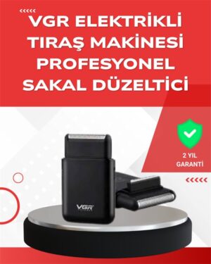 ABS Gövdeli Süper İnce Elektrikli Sakal Kesici – 45 dk Kablosuz Kullanım Yanak Makası Dahil