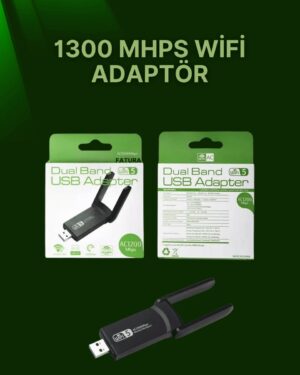 USB 3.0 Wireless Adaptör – 2.4GHz & 5GHz Destekli