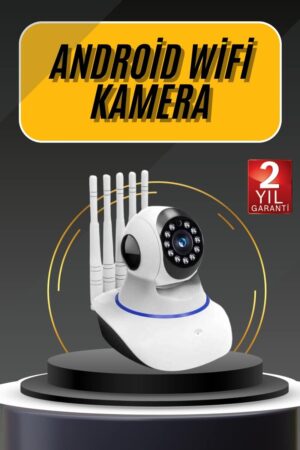 Akıllı Gece Görüşlü Sensörlü Wifi Kamera Telefondan Takip Edilebilir