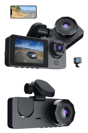 3 Kameralı 2 İnç 1080P Araç İçi Kamera Sürüş Kamerası CarPlay3 Kameralı 2 İnç 1080P Araç İçi Kamera Sürüş Kamerası CarPlay