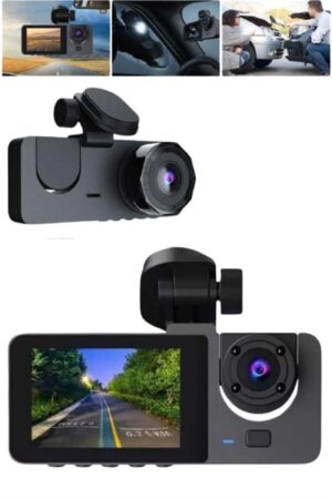 Araç İçi Dikiz Kamerası Sürüş Kaydedici 3 Lensli DVR KameraAraç İçi Dikiz Kamerası Sürüş Kaydedici 3 Lensli DVR Kamera