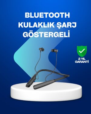 Boyun Askılı Kablosuz Bluetooth Kulaklık – Aktif Gürültü Önleme LCD Ekranlı
