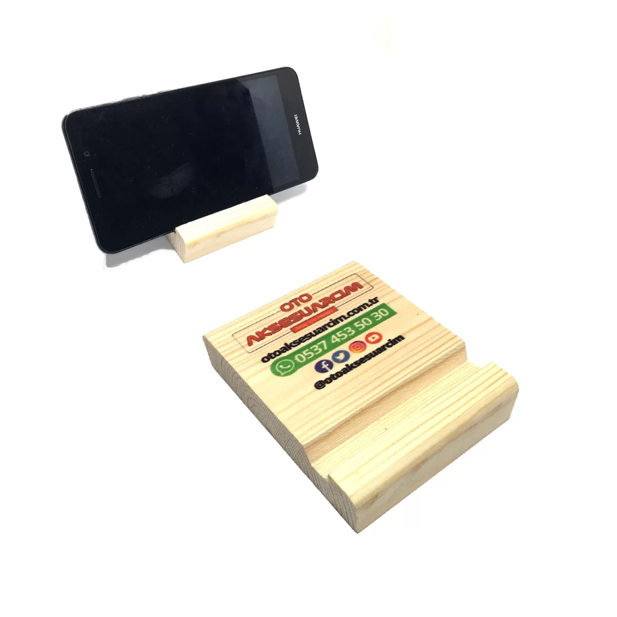 Ahşap Telefon Tablet Standı Telefon Tutucu Promosyon