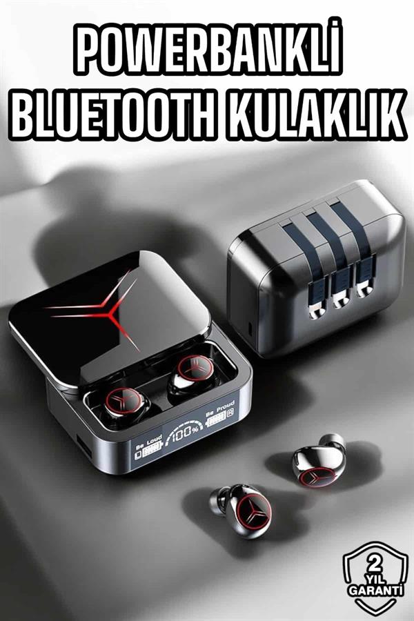 Yeni Nesil Powerbankli Bluetooth Bağlantılı Kablosuz Kulaklık - Görsel 2