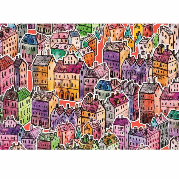20550 Renkler Şehri 1000 Parça Puzzle -KS Puzzle - Görsel 2