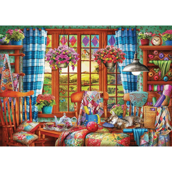 20565 Dikiş Odası 1000 Parça Puzzle -KS Puzzle - Görsel 2