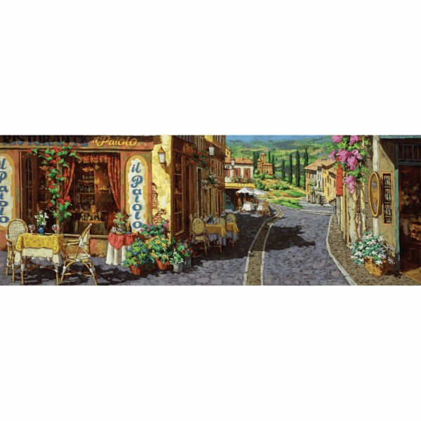 21006 Panoramik Ristotant 1000 Parça Puzzle -KS Puzzle - Görsel 2
